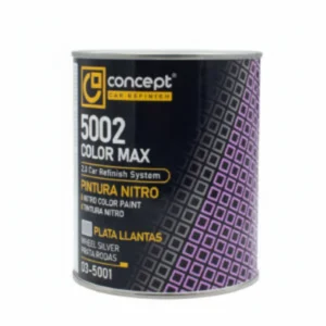 pintura nitro plata llantas 1l – esmalte monocomponente de secado rápido y alto brillo metálico